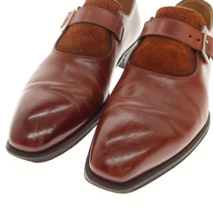 [Used] LIDFORT Barneys New York exclusive single monk strap dress shoes, brown [Size 5 1/2] [BRW] [S/S/A/W] [Condition Rank C] [Men&