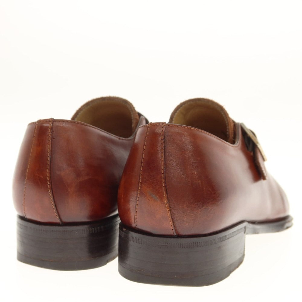 [Used] LIDFORT Barneys New York exclusive single monk strap dress shoes, brown [Size 5 1/2] [BRW] [S/S/A/W] [Condition Rank C] [Men&