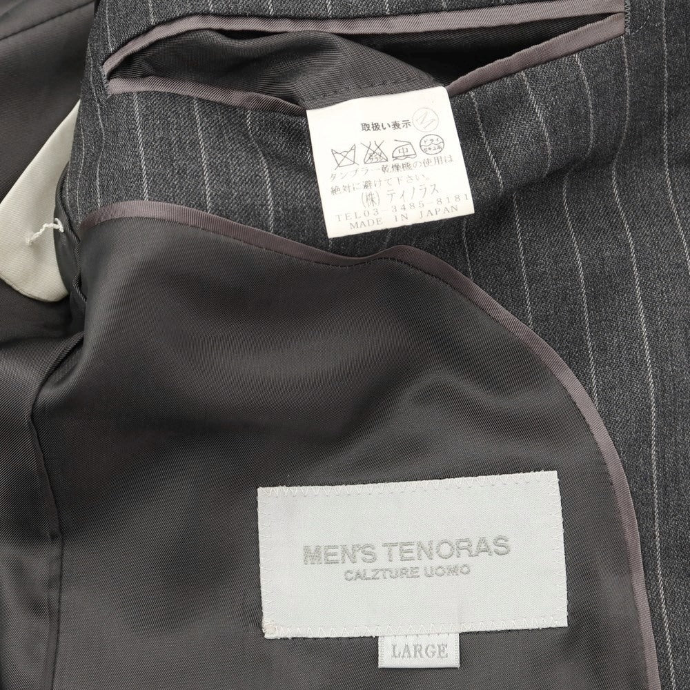 中古】メンズ ティノラス MENS TENORAS ウール ストライプ 2つ