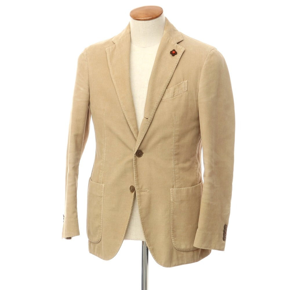 [Used] LARDINI Cotton Corduroy 3B Casual Jacket Beige [Size 46] [BEI] [A/W] [Condition Rank D] [Men&