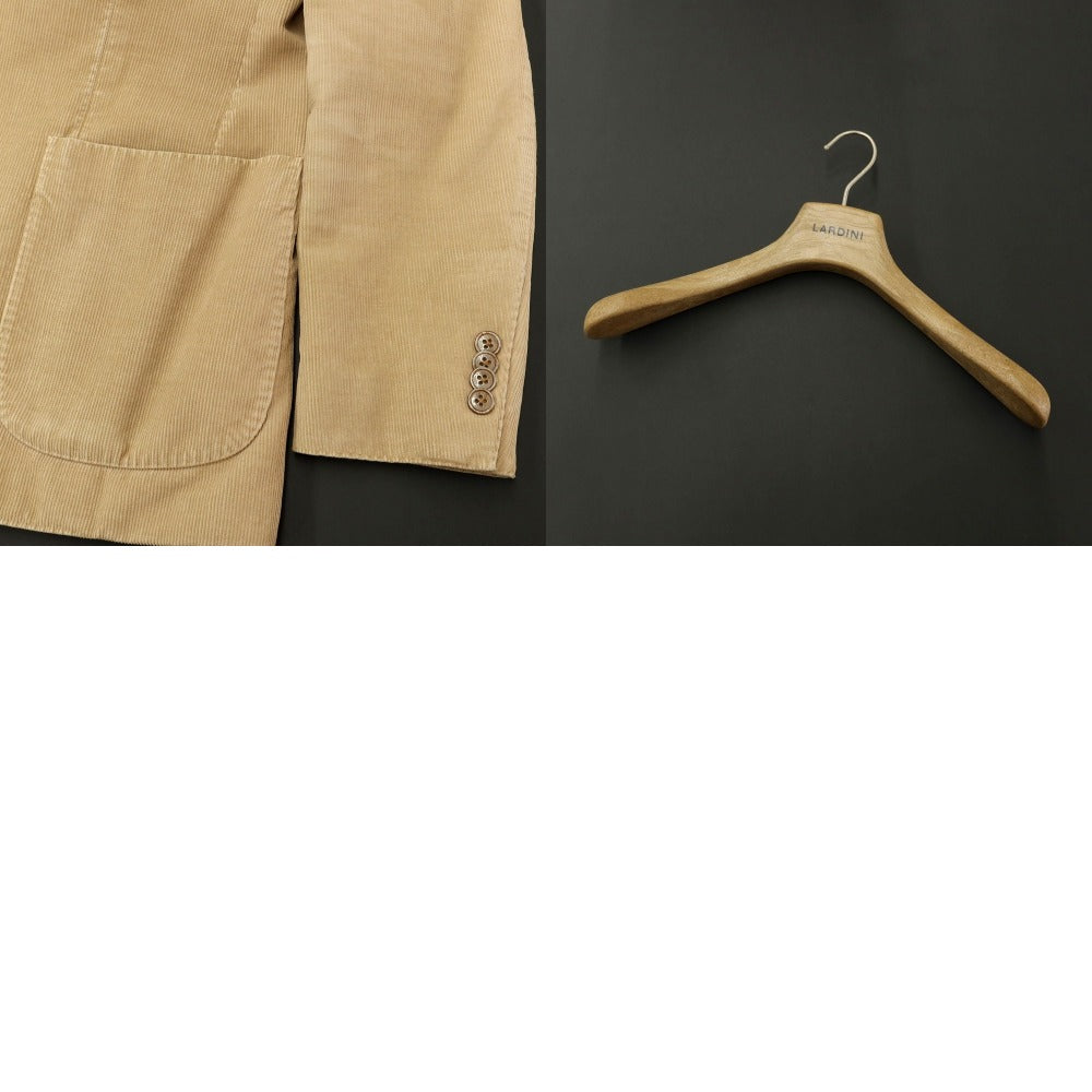 [Used] LARDINI Cotton Corduroy 3B Casual Jacket Beige [Size 46] [BEI] [A/W] [Condition Rank D] [Men&