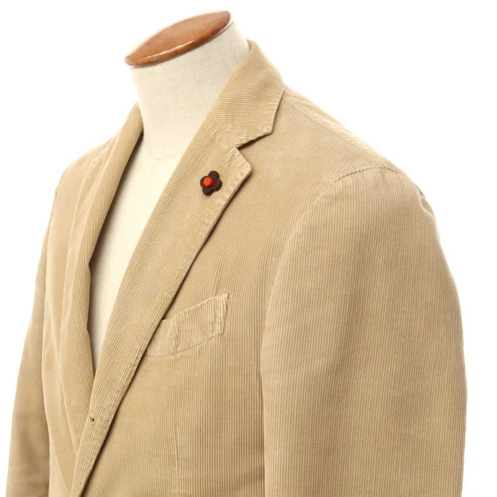 [Used] LARDINI Cotton Corduroy 3B Casual Jacket Beige [Size 46] [BEI] [A/W] [Condition Rank D] [Men&
