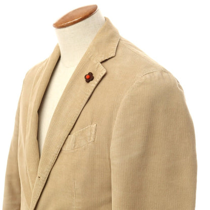 [Used] LARDINI Cotton Corduroy 3B Casual Jacket Beige [Size 46] [BEI] [A/W] [Condition Rank D] [Men&