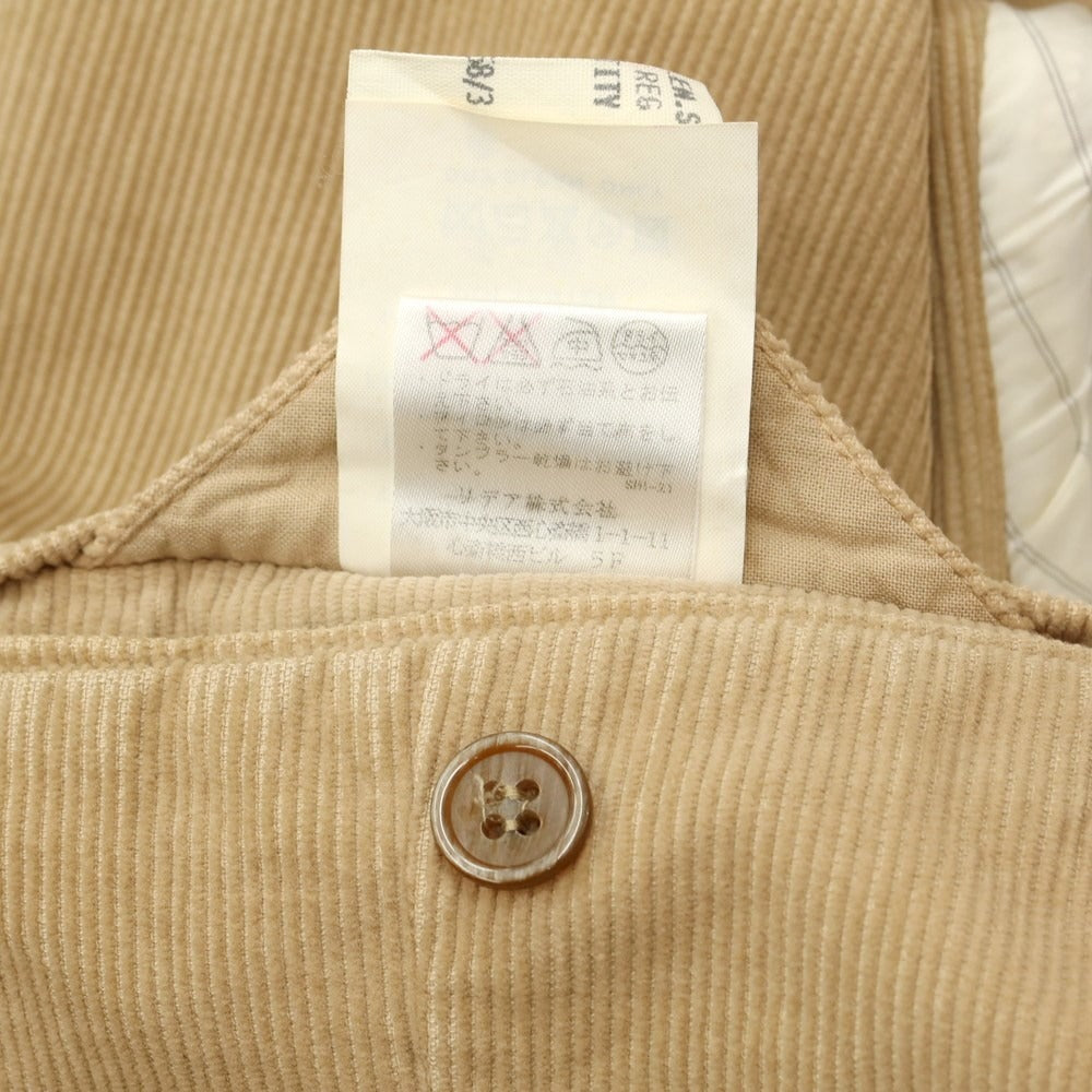 [Used] LARDINI Cotton Corduroy 3B Casual Jacket Beige [Size 46] [BEI] [A/W] [Condition Rank D] [Men&