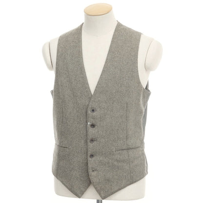 [Used] Montedoro Wool Gilet Vest Greige [Size S] [GRY] [A/W] [Condition Rank D] [Men&