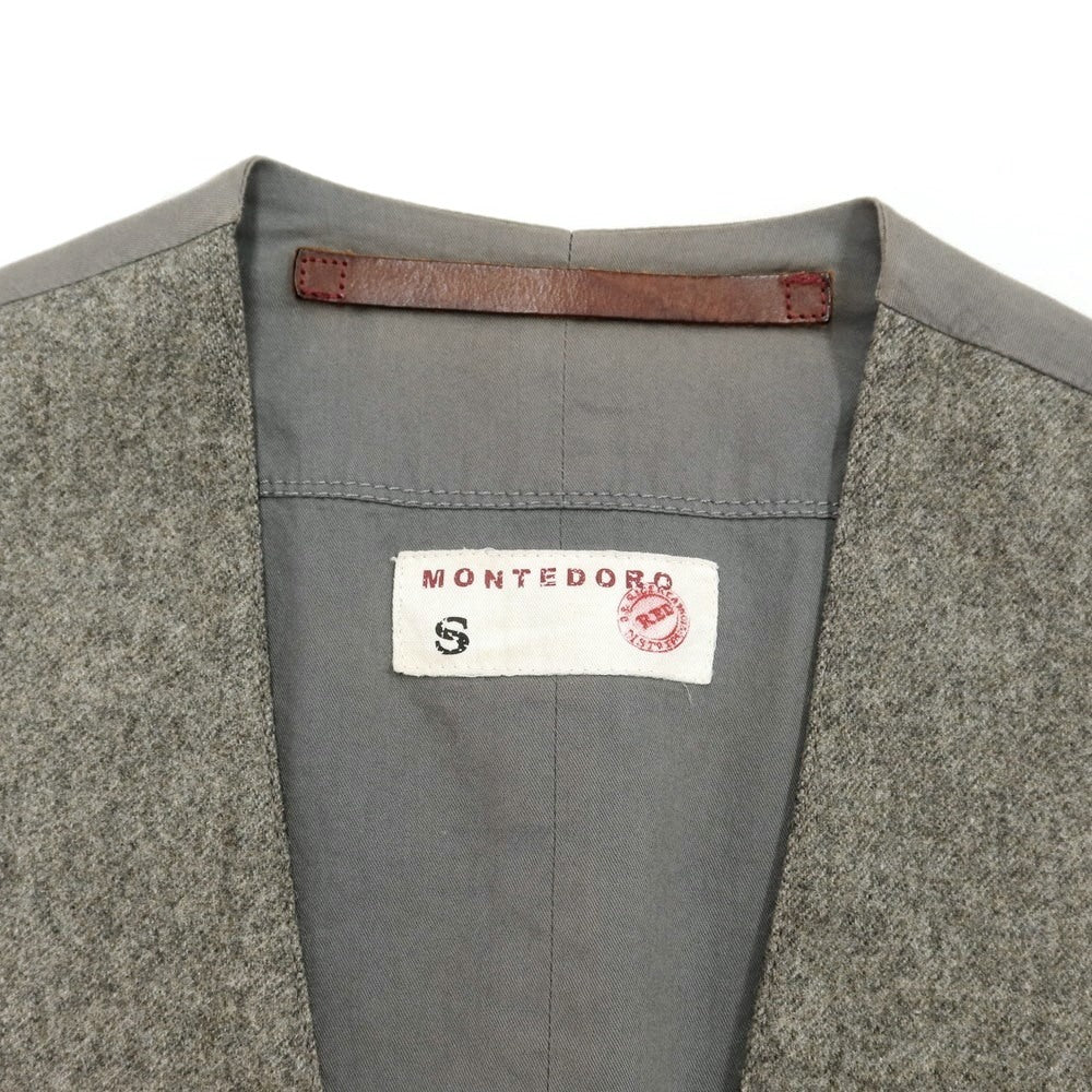 [Used] Montedoro Wool Gilet Vest Greige [Size S] [GRY] [A/W] [Condition Rank D] [Men&