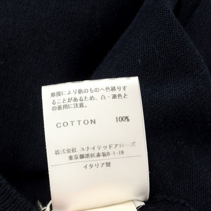 [Used] CRUCIANI Cotton V-neck pullover knit, navy [46] [Condition rank C] [Men&