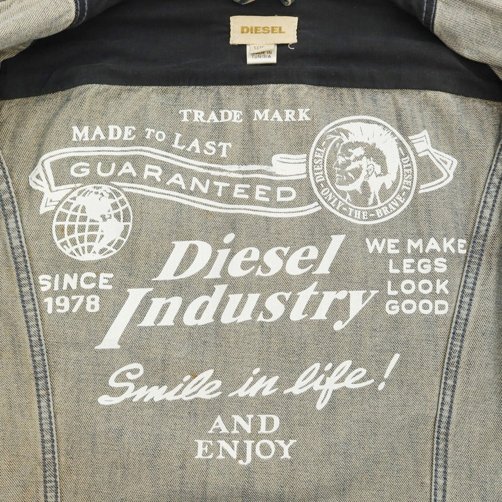 【中古】ディーゼル DIESEL ユーズド加工 デニムジャケット Gジャン ブルー【サイズS】【BLU】【S/S/A/W】【状態ランクC】【メンズ】【768877】
[EPD]