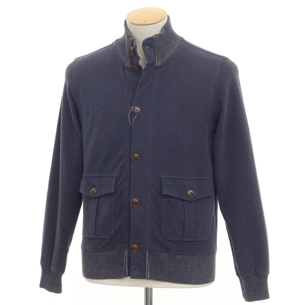 [Used] CIRCOLO 1901 Cotton Jersey Stand Collar Blouson Navy [Size XS] [NVY] [A/W] [Condition Rank B] ​​[Men&