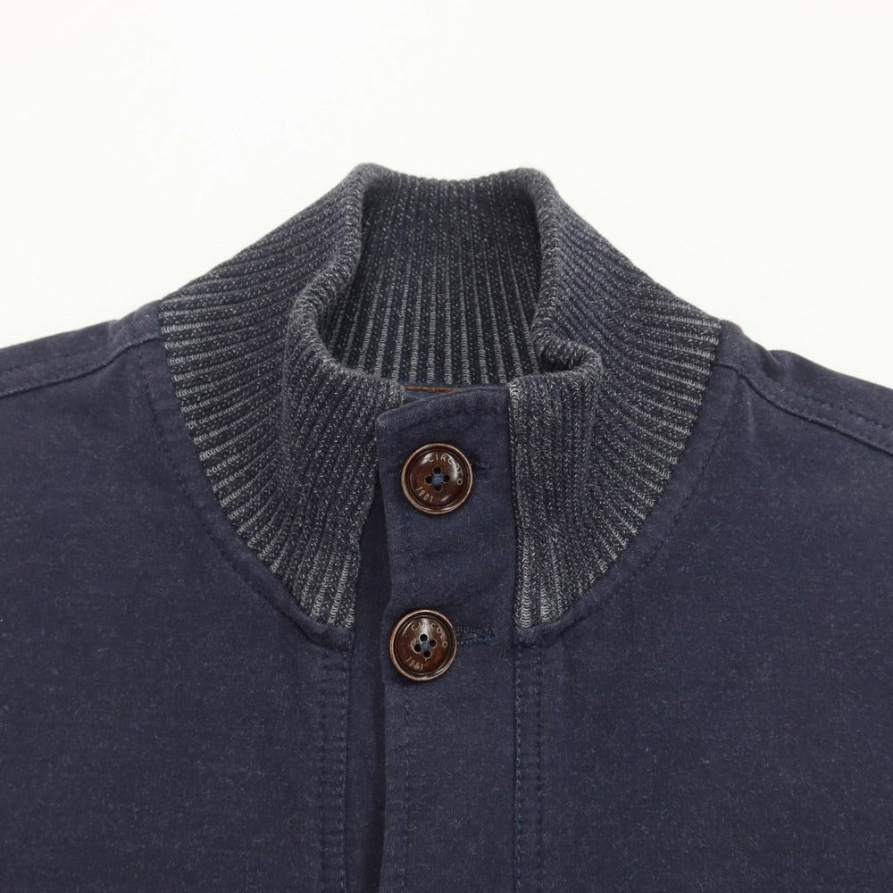 [Used] CIRCOLO 1901 Cotton Jersey Stand Collar Blouson Navy [Size XS] [NVY] [A/W] [Condition Rank B] ​​[Men&