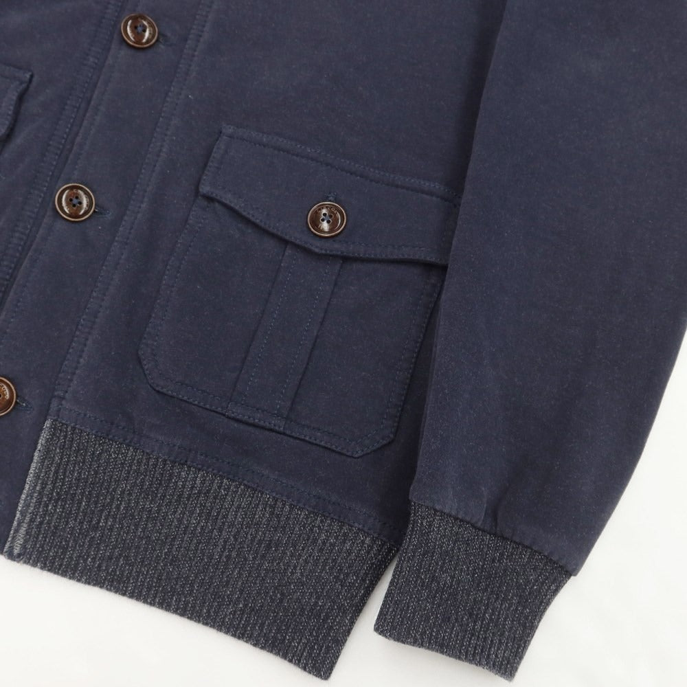 [Used] CIRCOLO 1901 Cotton Jersey Stand Collar Blouson Navy [Size XS] [NVY] [A/W] [Condition Rank B] ​​[Men&