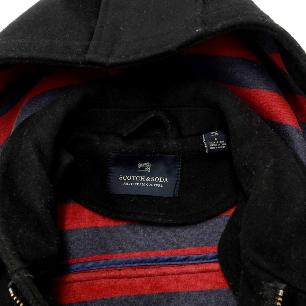 [Used] Scotch &amp;amp; Soda Wool Polyester Duffle Coat Black [Size S] [BLK] [A/W] [Condition Rank C] [Men&