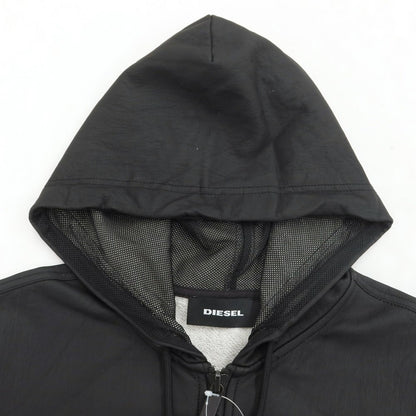 [Used] Diesel DIESEL Coated Cotton Zip-up Hoodie Black [Size M] [BLK] [S/S/A/W] [Condition Rank C] [Men&