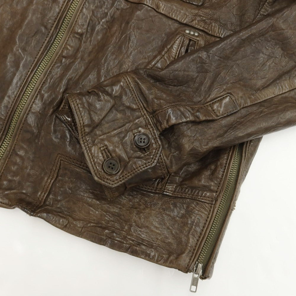 [Used] Diesel Sheep Leather Jacket Blouson Brown [Size S] [BRW] [A/W] [Condition Rank C] [Men&