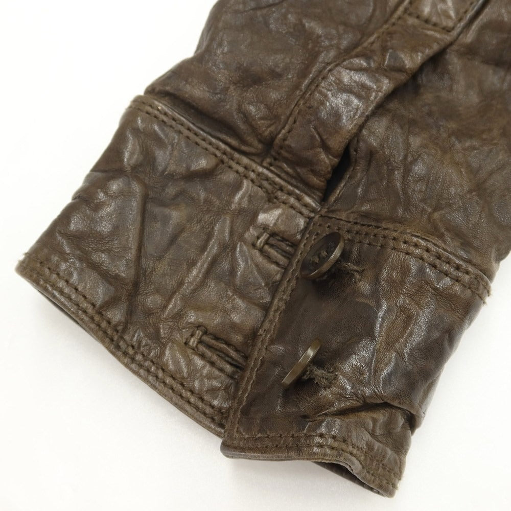 [Used] Diesel Sheep Leather Jacket Blouson Brown [Size S] [BRW] [A/W] [Condition Rank C] [Men&