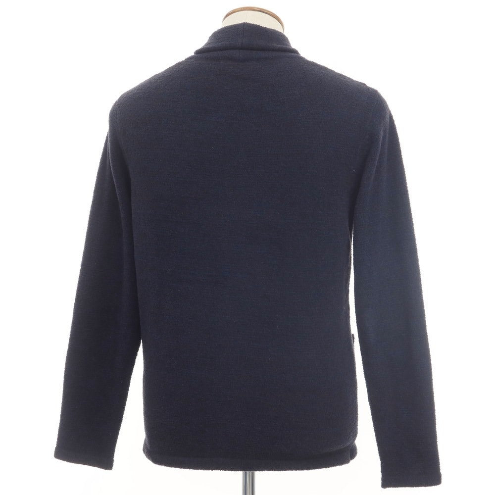 【中古】アバハウス ABAHOUSE ポリエステル フリース ショールカラー カーディガン ダークネイビー【サイズ48】【NVY】【S/S/A/W】【状態ランクB】【メンズ】【768894】