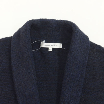 [Used] ABAHOUSE Polyester Fleece Shawl Collar Cardigan Dark Navy [Size 48] [NVY] [S/S/A/W] [Condition Rank B] ​​[Men&