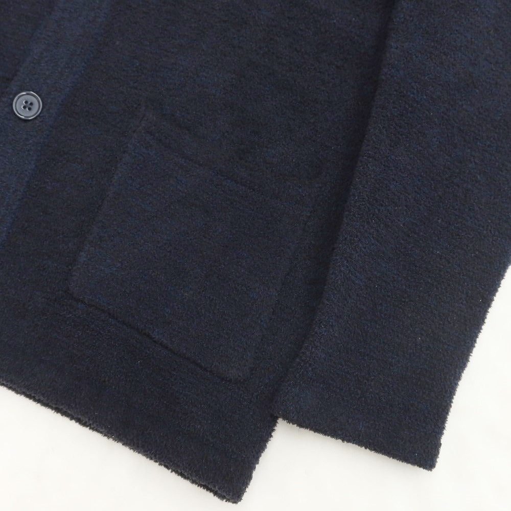 [Used] ABAHOUSE Polyester Fleece Shawl Collar Cardigan Dark Navy [Size 48] [NVY] [S/S/A/W] [Condition Rank B] ​​[Men&