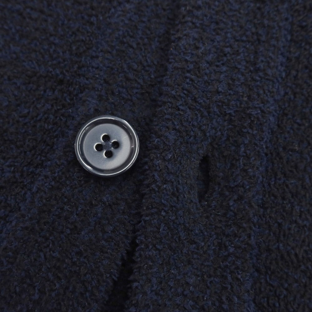 [Used] ABAHOUSE Polyester Fleece Shawl Collar Cardigan Dark Navy [Size 48] [NVY] [S/S/A/W] [Condition Rank B] ​​[Men&
