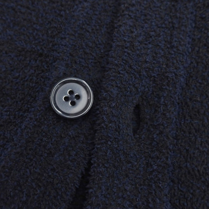[Used] ABAHOUSE Polyester Fleece Shawl Collar Cardigan Dark Navy [Size 48] [NVY] [S/S/A/W] [Condition Rank B] ​​[Men&