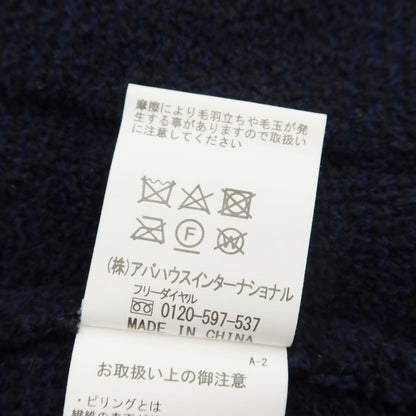 [Used] ABAHOUSE Polyester Fleece Shawl Collar Cardigan Dark Navy [Size 48] [NVY] [S/S/A/W] [Condition Rank B] ​​[Men&