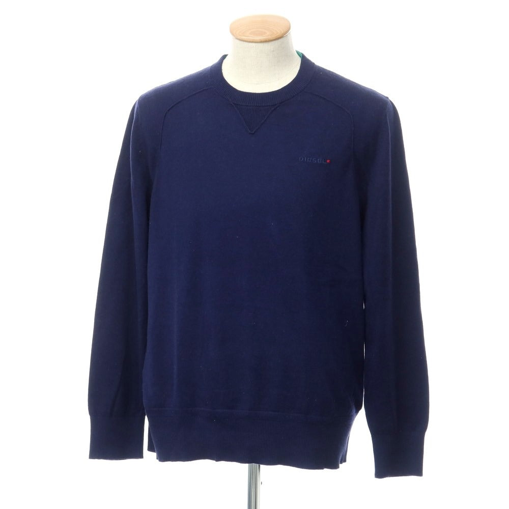 [Used] Diesel Cotton Cashmere Crew Neck Pullover Knit Navy [Size S] [NVY] [A/W] [Condition Rank C] [Men&