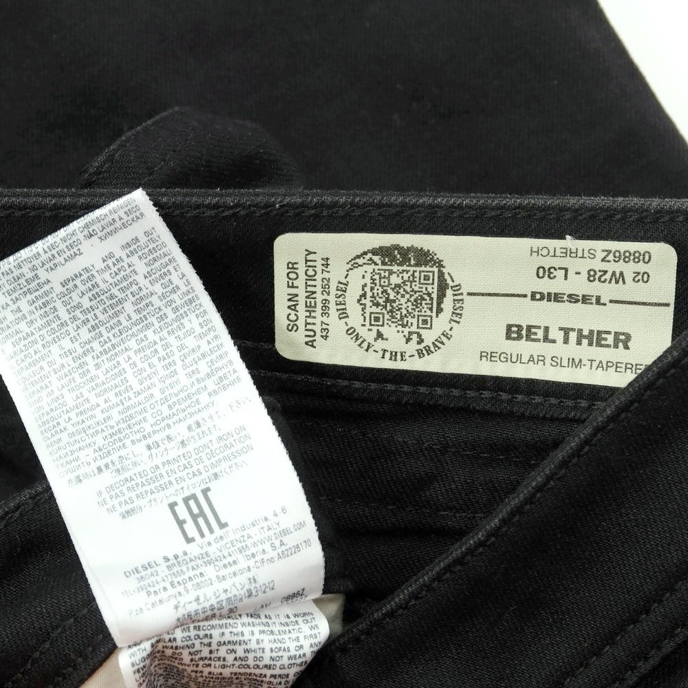 [Used] Diesel Belther Stretch Denim Jeans Black [Size 28] [BLK] [S/S/A/W] [Condition Rank B] ​​[Men&