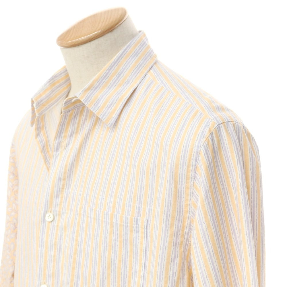 [Used] REVERBERATE Cotton Striped Casual Shirt Orange x White [Size 38] [ORG] [S/S/A/W] [Condition Rank B] ​​[Men&