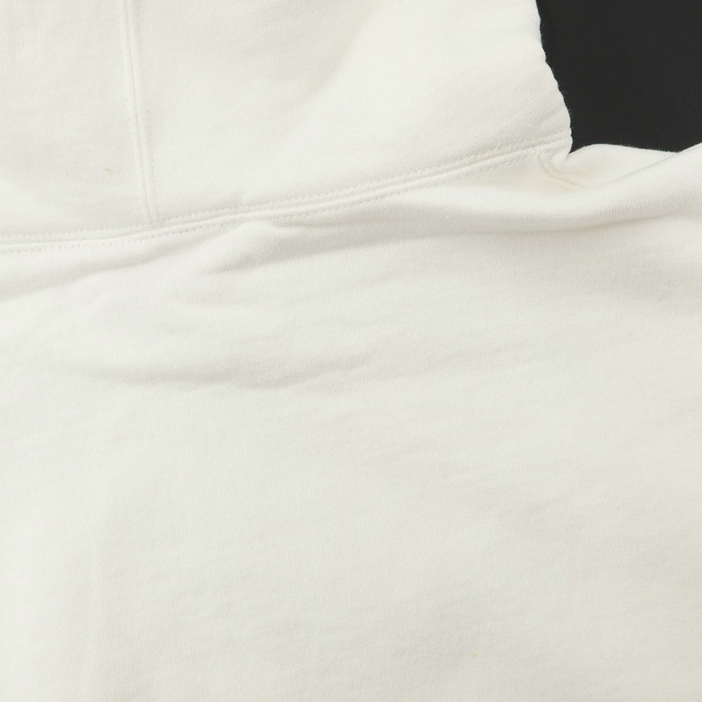 シュプリーム Supreme 2023年秋冬 Collegiate Patchwork Leather Hooded Sweatshirt コットンポリエステル プルオーバー パーカー ホワイト【サイズXL】【メンズ】
