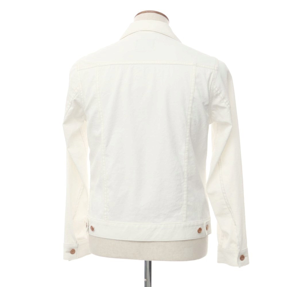 [Used] 23kuHOMME Stretch Polyester Trucker Jacket White [46] [Condition Rank B] [Men&