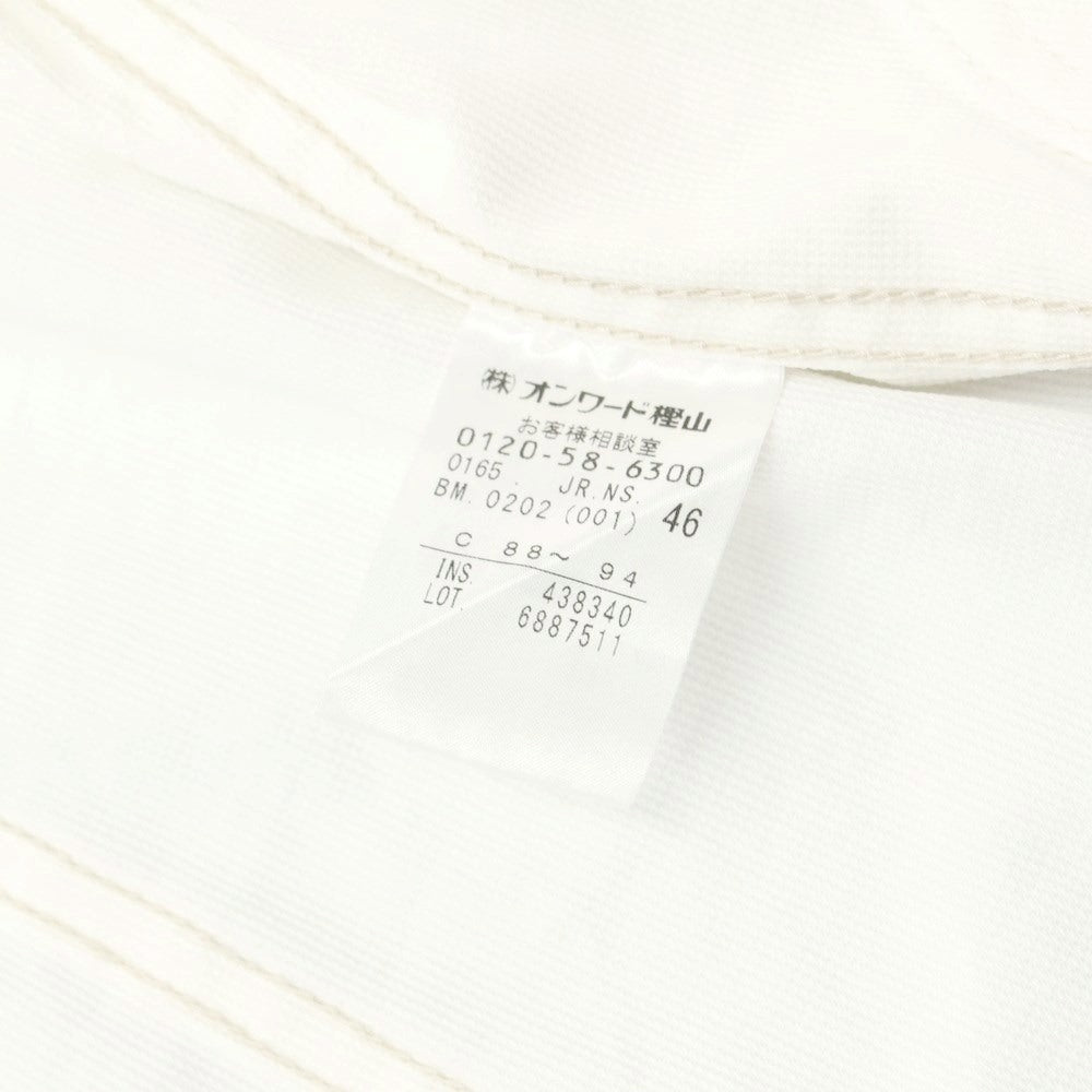 [Used] 23kuHOMME Stretch Polyester Trucker Jacket White [46] [Condition Rank B] [Men&