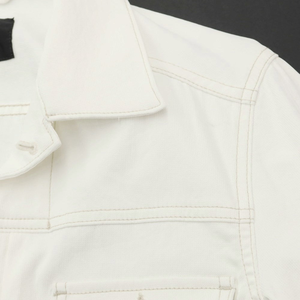 [Used] 23kuHOMME Stretch Polyester Trucker Jacket White [46] [Condition Rank B] [Men&