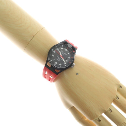 [Used] LOCMAN MONTECRISTO Carbon Titanium Wristwatch Black x Red [BLK] [S/S/A/W] [Condition Rank B] ​​[Men&