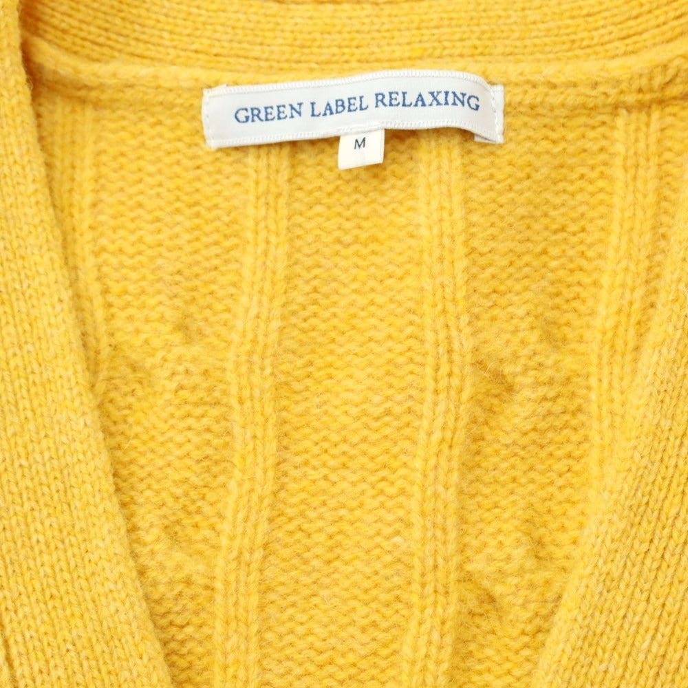 [Used] Green Label Relaxing Wool Knit Vest Yellow [Size M] [YEL] [A/W] [Condition Rank B] ​​[Men&