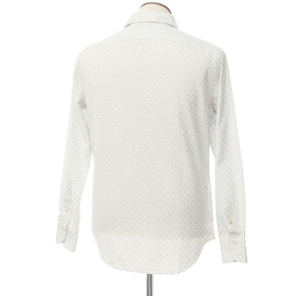 [Used] Finamore Cotton Horizontal Collar Casual Shirt White x Light Gray [Size 41] [WHT] [S/S/A/W] [Condition Rank B] ​​[Men&