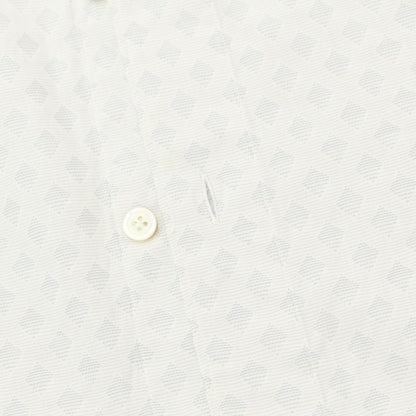 [Used] Finamore Cotton Horizontal Collar Casual Shirt White x Light Gray [Size 41] [WHT] [S/S/A/W] [Condition Rank B] ​​[Men&