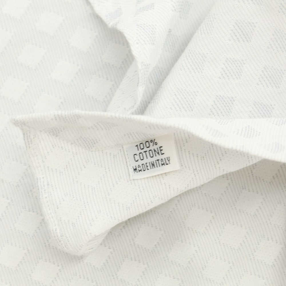 [Used] Finamore Cotton Horizontal Collar Casual Shirt White x Light Gray [Size 41] [WHT] [S/S/A/W] [Condition Rank B] ​​[Men&