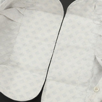 [Used] Finamore Cotton Horizontal Collar Casual Shirt White x Light Gray [Size 41] [WHT] [S/S/A/W] [Condition Rank B] ​​[Men&