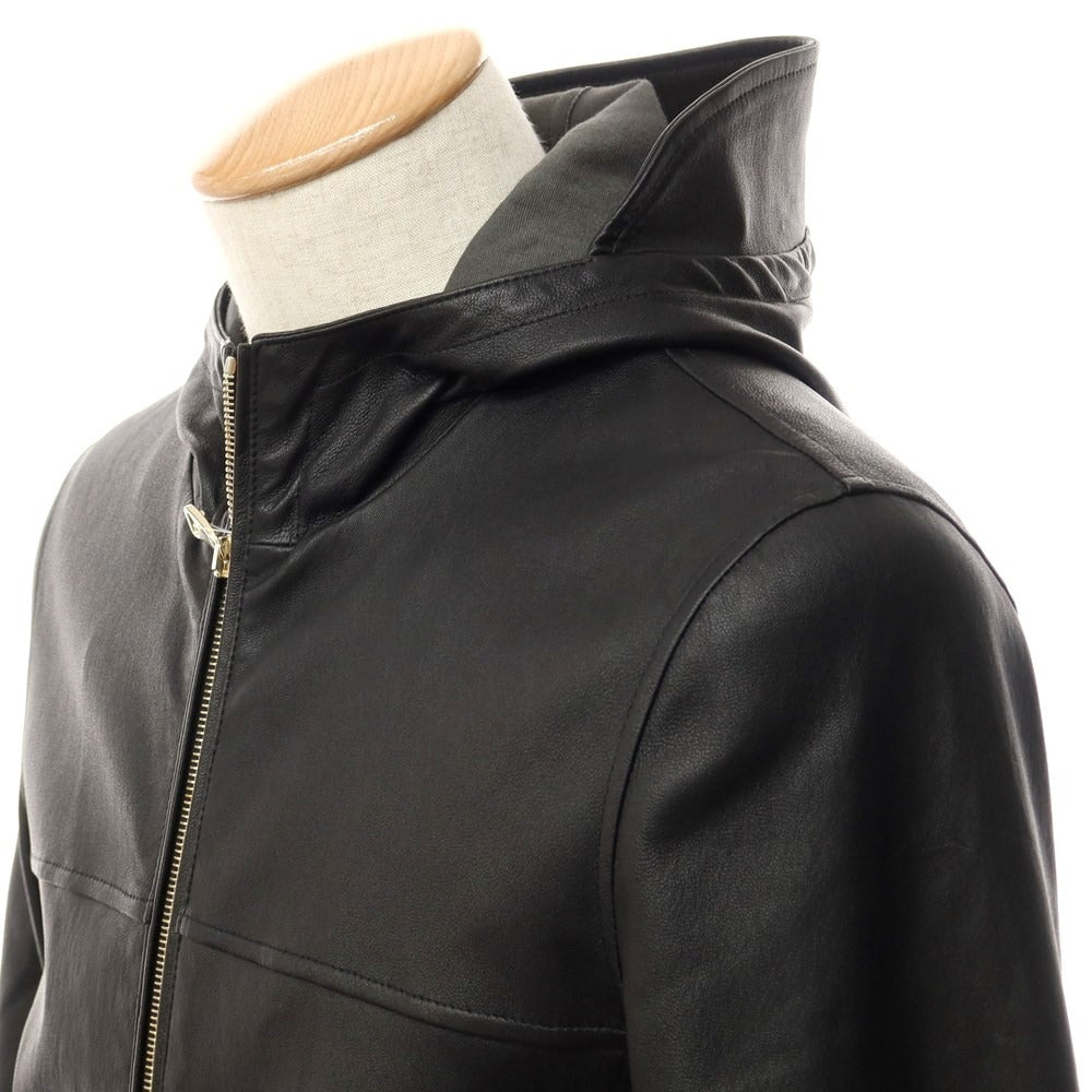 [Used] EMMETI Lambskin Hooded Leather Blouson Black [Size 44] [BLK] [A/W] [Condition Rank B] ​​[Men&