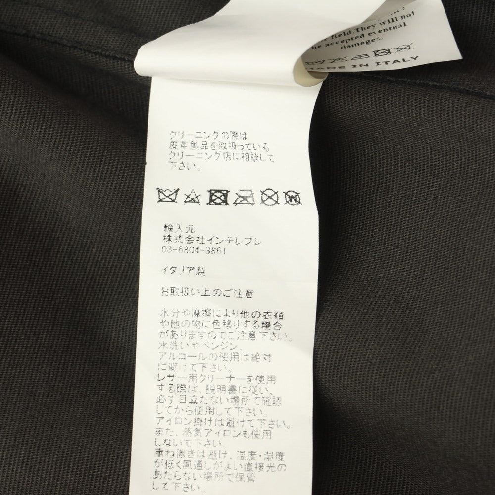 [Used] EMMETI Lambskin Hooded Leather Blouson Black [Size 44] [BLK] [A/W] [Condition Rank B] ​​[Men&