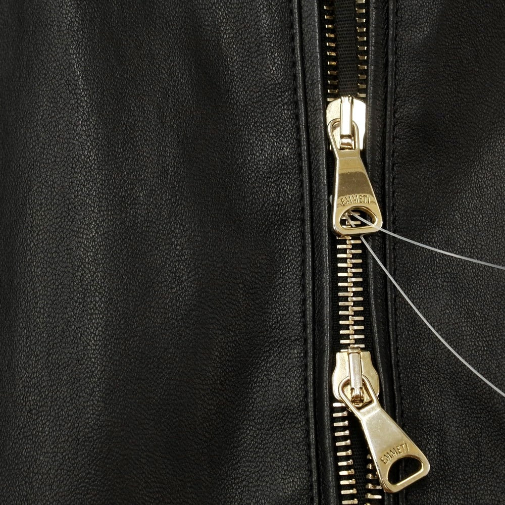 [Used] EMMETI Lambskin Hooded Leather Blouson Black [Size 44] [BLK] [A/W] [Condition Rank B] ​​[Men&