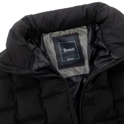 [Used] Herno Nylon Polyester Knit Down Jacket Blouson Black [Size 46] [BLK] [A/W] [Condition Rank B] ​​[Men&