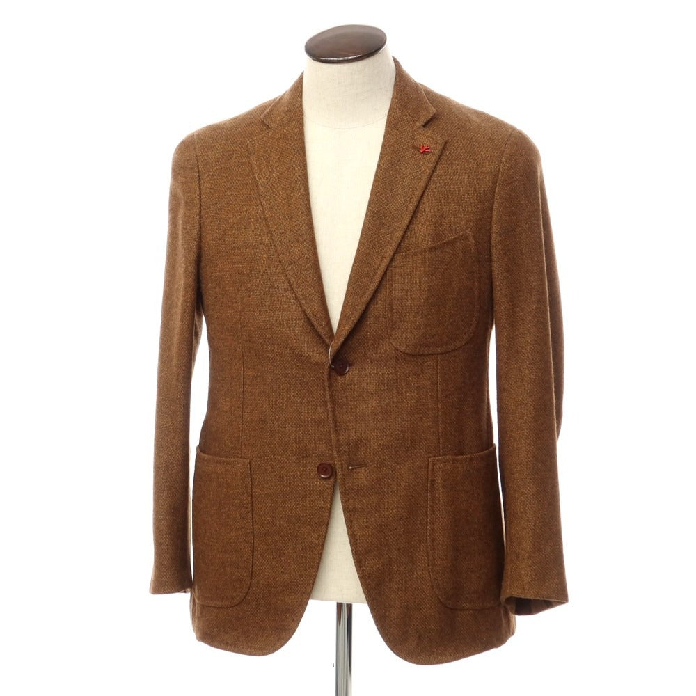 [Used] ISAIA Wool Silk 2B Tailored Jacket Light Brown [Size 50] [BRW] [A/W] [Condition Rank B] ​​[Men&