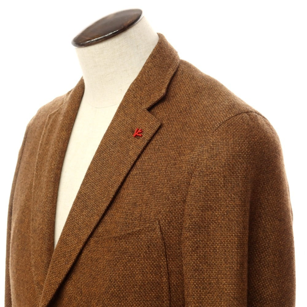 [Used] ISAIA Wool Silk 2B Tailored Jacket Light Brown [Size 50] [BRW] [A/W] [Condition Rank B] ​​[Men&