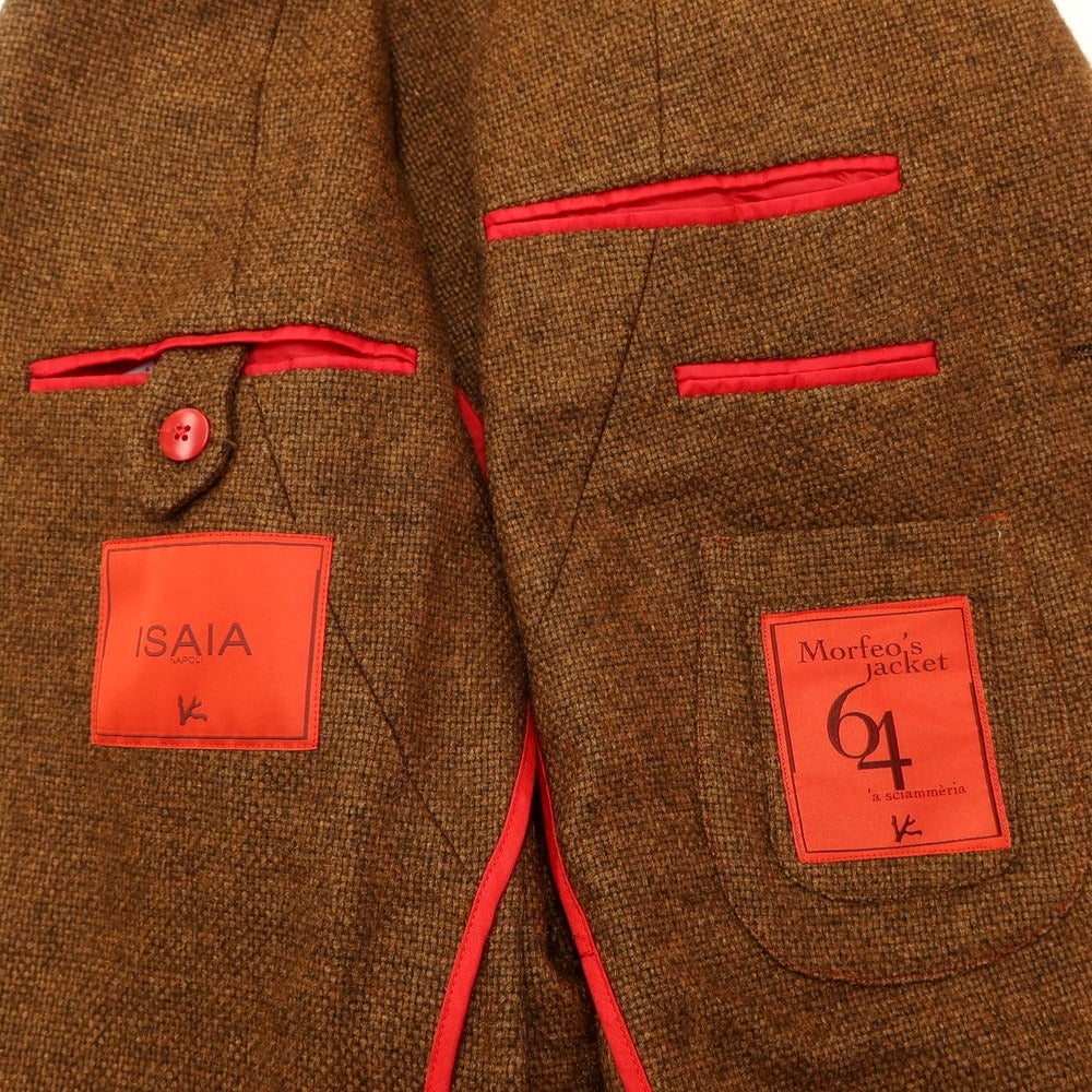 [Used] ISAIA Wool Silk 2B Tailored Jacket Light Brown [Size 50] [BRW] [A/W] [Condition Rank B] ​​[Men&