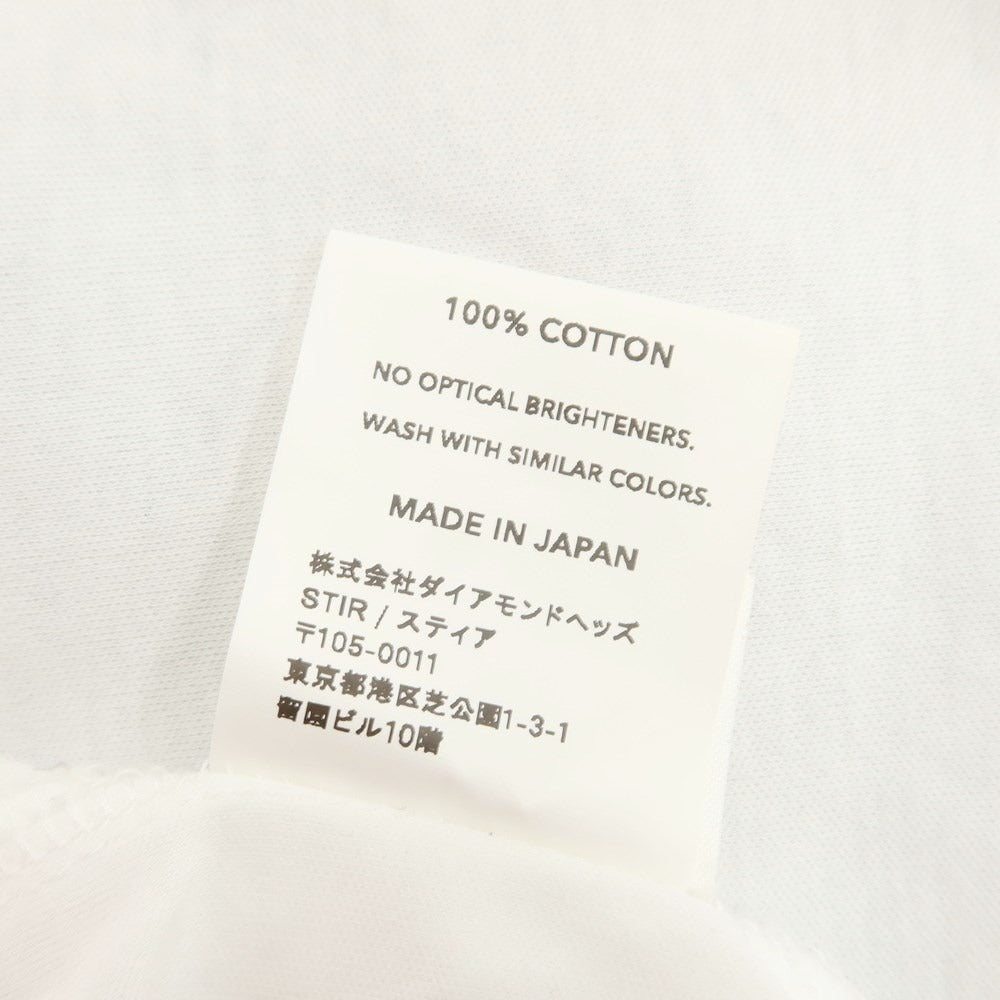 [Used] STIR Cotton Long Sleeve T-Shirt White [Size 2] [WHT] [S/S/A/W] [Condition Rank C] [Men&