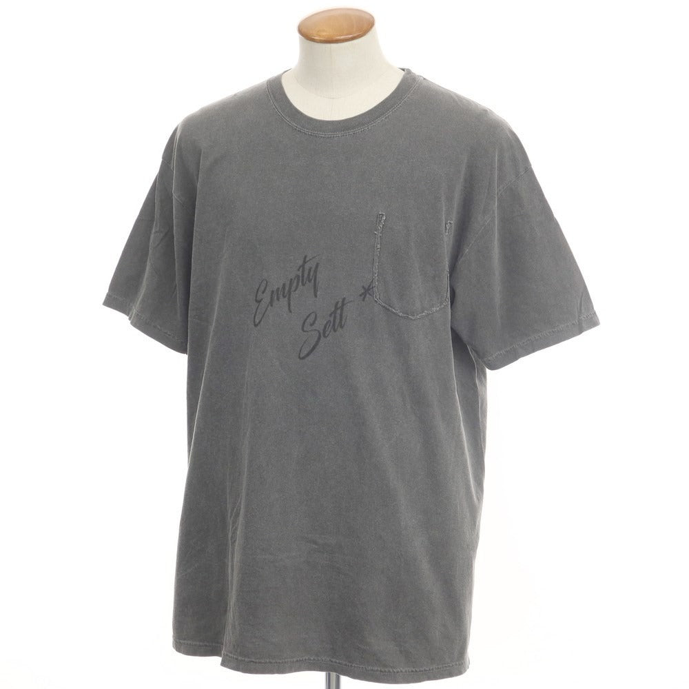 【中古】エンプティー セット EMPTY SETT ヴィンテージ加工 半袖Ｔシャツ ダークグレー【サイズFREE】【GRY】【S/S】【状態ランクB】【メンズ】【768898】
[EPD]