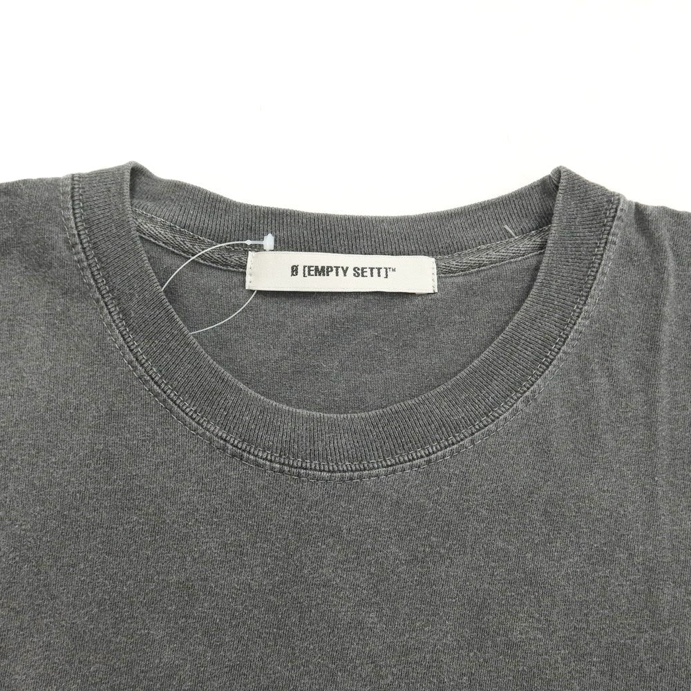 [Used] EMPTY SETT Vintage processed short sleeve T-shirt Dark gray [Size FREE] [GRY] [S/S] [Condition rank B] [Men&