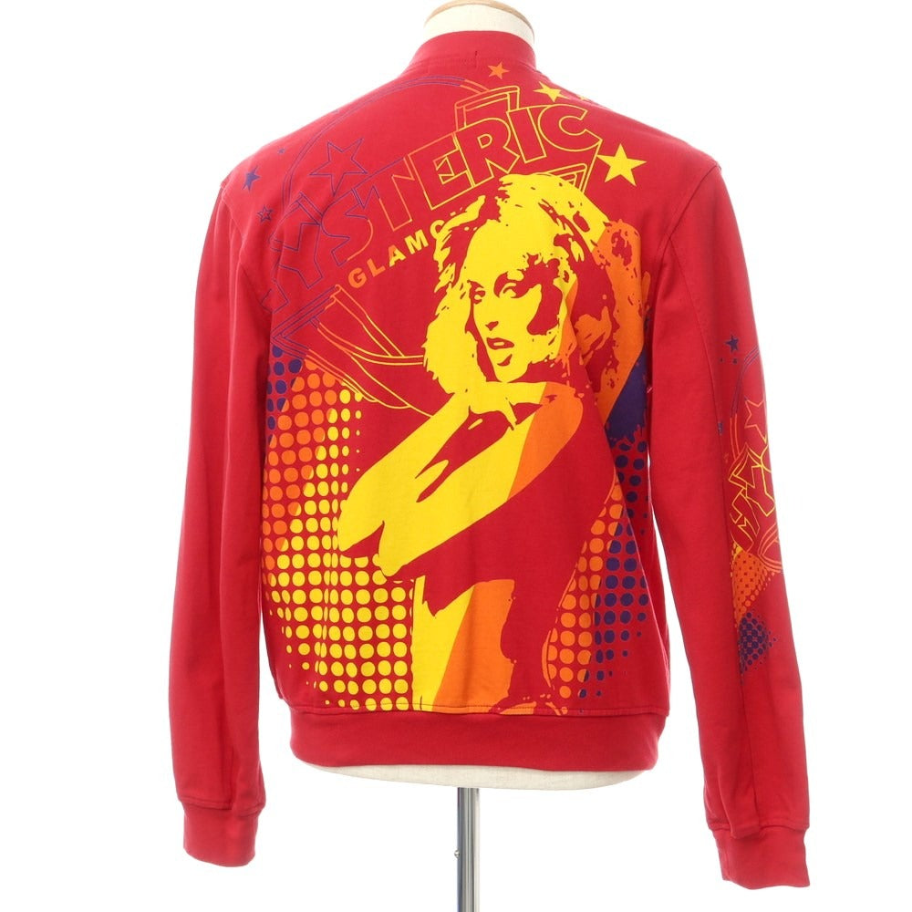 [Used] HYSTERIC GLAMOUR Sweatshirt Stadium Jacket Red [S] [Condition Rank B] [Men&