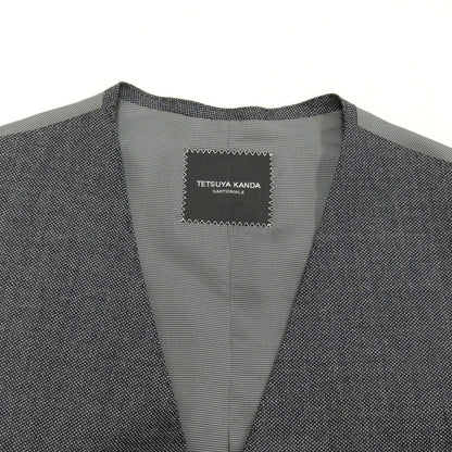 [Used] Tetsuya Kanda Birdseye wool cashmere gilet vest, grey [Size 50] [GRY] [A/W] [Condition rank B] ​​[Men&